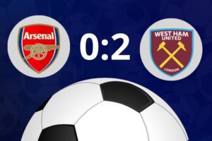 Arsenal 0-2 West Ham