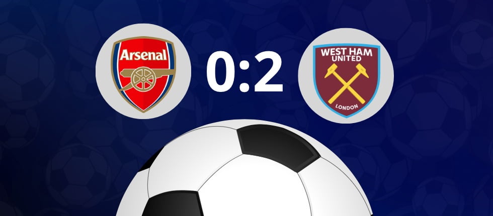 Arsenal 0-2 West Ham