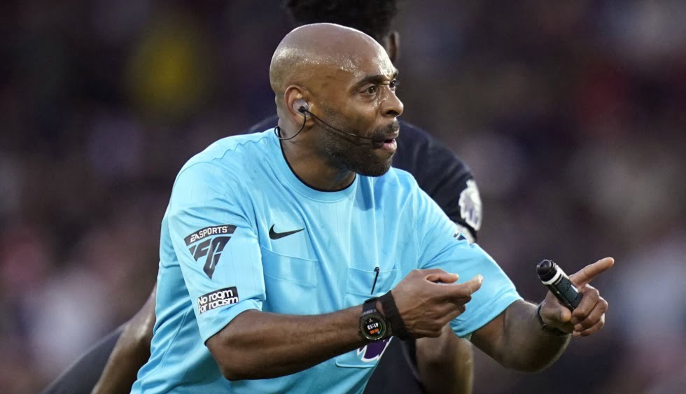 Referee Sam Allison took charge of Sheffield United vs Luton - only the second Black referee to ever feature in the Premier League