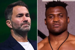 Eddie Hearn and Francis Ngannou