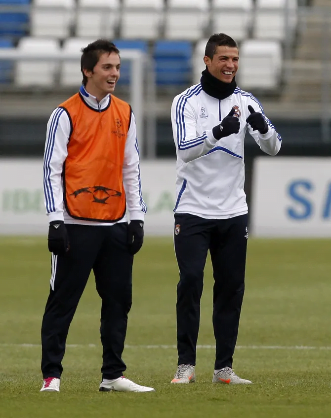 Sarabia and Ronaldo 