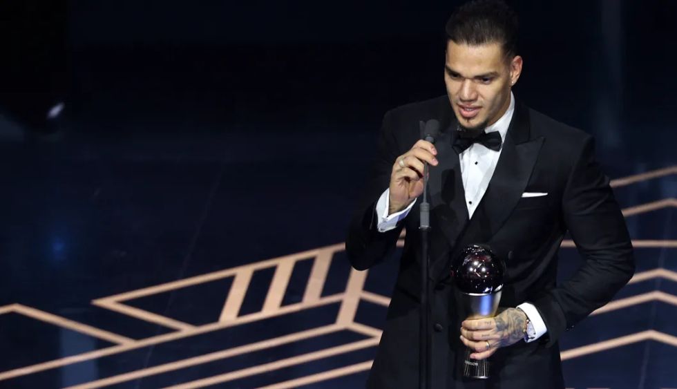 Ederson won the goalkeeper award at The Best FIFA Football Awards