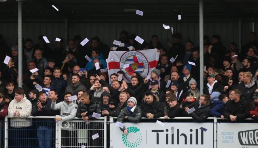 Fake money and tennis balls have previously been thrown on the pitch in protest by Reading fans