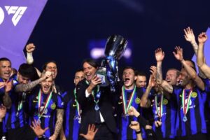 Inter lift the Supercoppa trophy once again