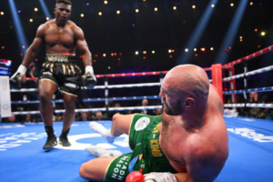 Andy Scott, Gary Logan and Jane Couch discuss whether Francis Ngannou knocking down Tyson Fury was the biggest shock in 2023