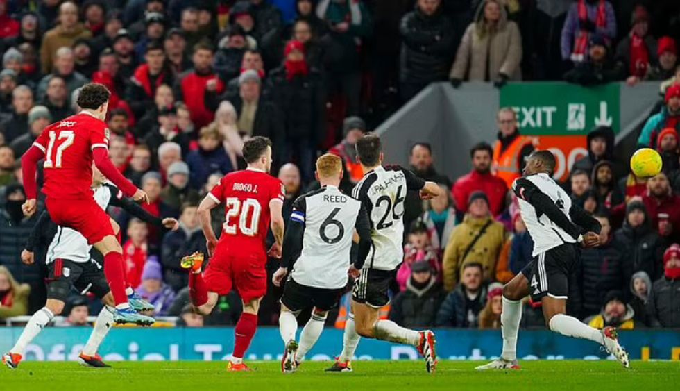 Curtis Jones had equalised when his long range strike deflected in off Tosin Adarabioyo 