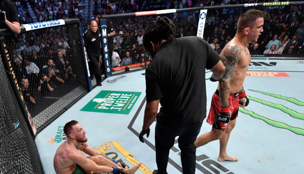 McGregor suffered a nasty injury in his most recent bout