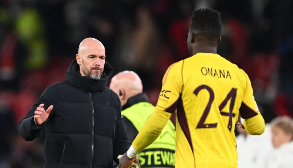 Erik Ten Hag and Andre Onana