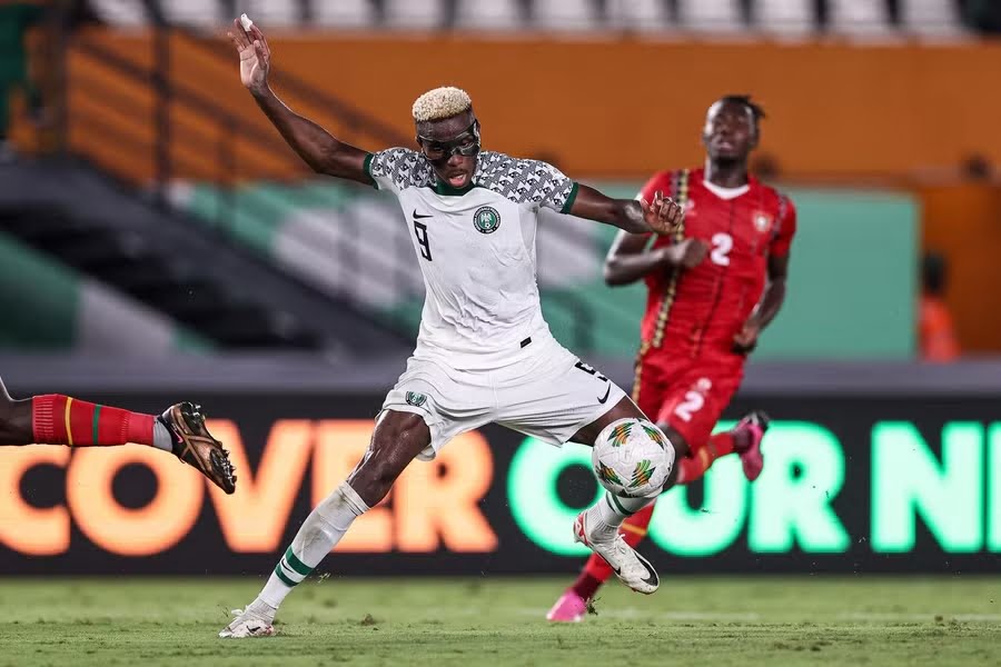 Victor Osimhen in action for Nigeria