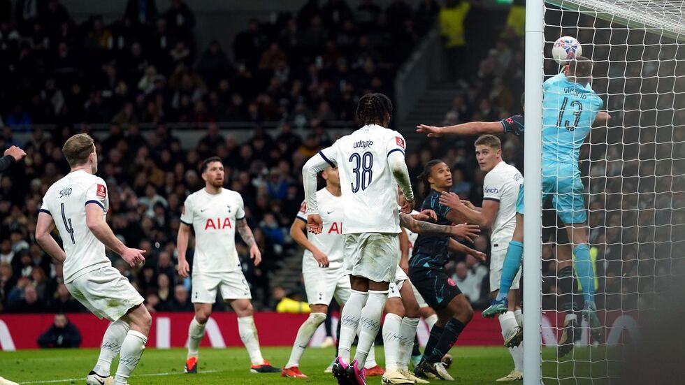 Spurs wanted a foul on Guglielmo Vicario in the build-up to the winner
