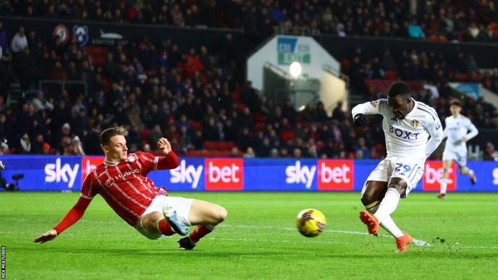 Wilfried Gnonto scored on his first start for Leeds since December