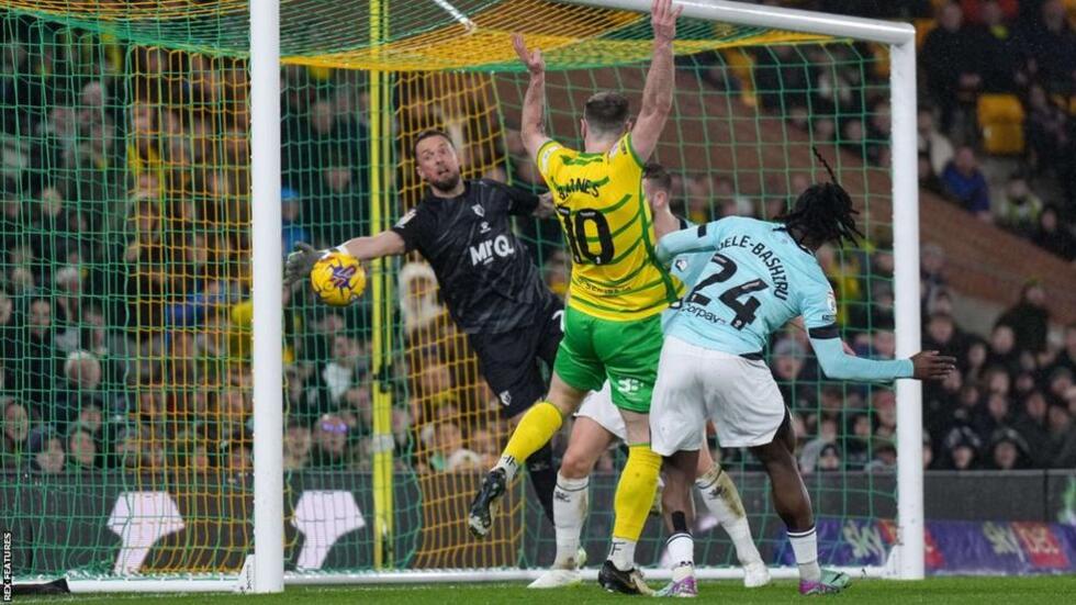 Ashley Barnes' early header helped Norwich stretch their unbeaten record at Carrow Road to eight league matches