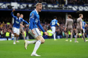 It is a vital point in Everton's battle to avoid relegation