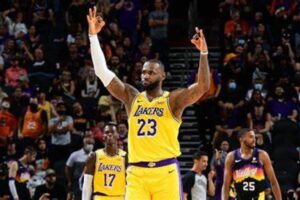 Lebron James Nikola Jokic NBA Denver Nuggets Los Angeles Lakers