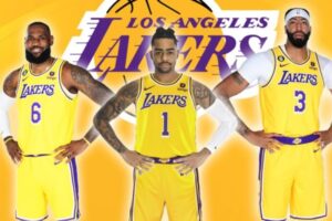 D'Angelo Russell Anthony Davis Lebron James Los Angeles Lakers Oklahoma City Thunder NBA