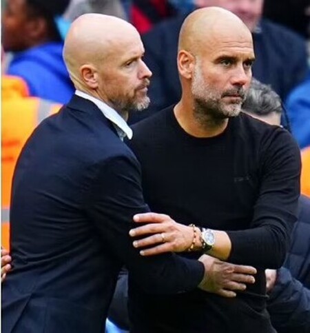 ten hag and pep guardiola