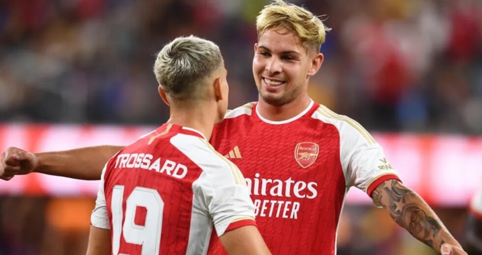 Emile Smith Rowe has made three appearances for England, scoring against San Marino in 2021